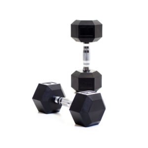 10kg Hexa Dumbbell Pair – Rubber Coated Anti-Roll Home Gym Exercise - Maze Nepal