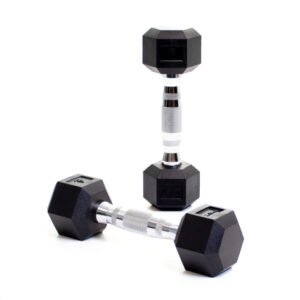 2.5kg Hexa Dumbbell Pair – Rubber Coated Anti-Roll Home Gym Exercise - Maze Nepal