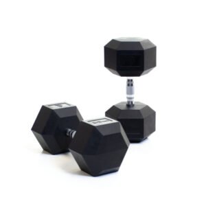 35kg Hexa Dumbbell Pair – Rubber Coated Anti-Roll Home Gym Exercise - Maze Nepal