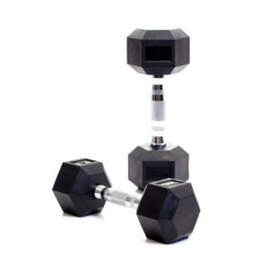 5kg Hexa Dumbbell Pair – Rubber Coated Anti-Roll Home Gym Exercise - Maze Nepal
