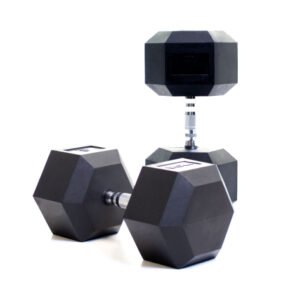 50kg Hexa Dumbbell Pair – Rubber Coated Anti-Roll Home Gym Exercise - Maze Nepal