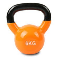 6kg Kettlebell – Vinyl Coated Cast Iron for Home Gym Strength Training - Maze Nepal