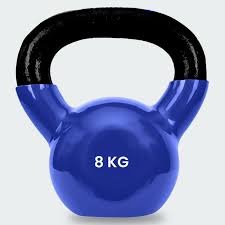 8kg Kettlebell – Vinyl Coated Cast Iron for Home Gym Strength Training - Maze Nepal