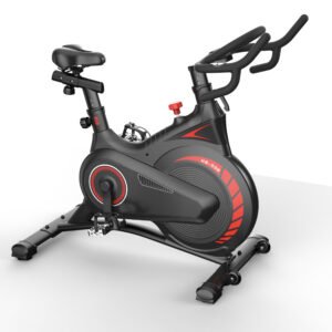 Heavy Duty Professional Spin Bike 6KG Flywheel | Magnetic Resistance Exercise Cycle | Indoor Cardio Fitness Bike with LCD Monitor